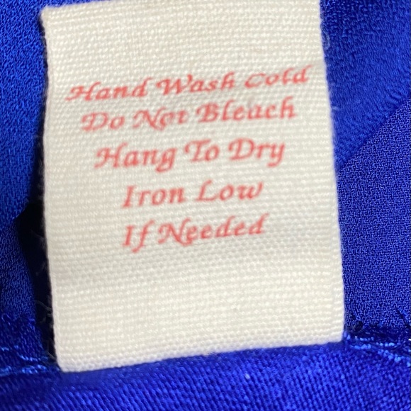 Anthropologie E hanger M Women Royal Blue Cami Top Spaguetti adjustable size L - Picture 9 of 9